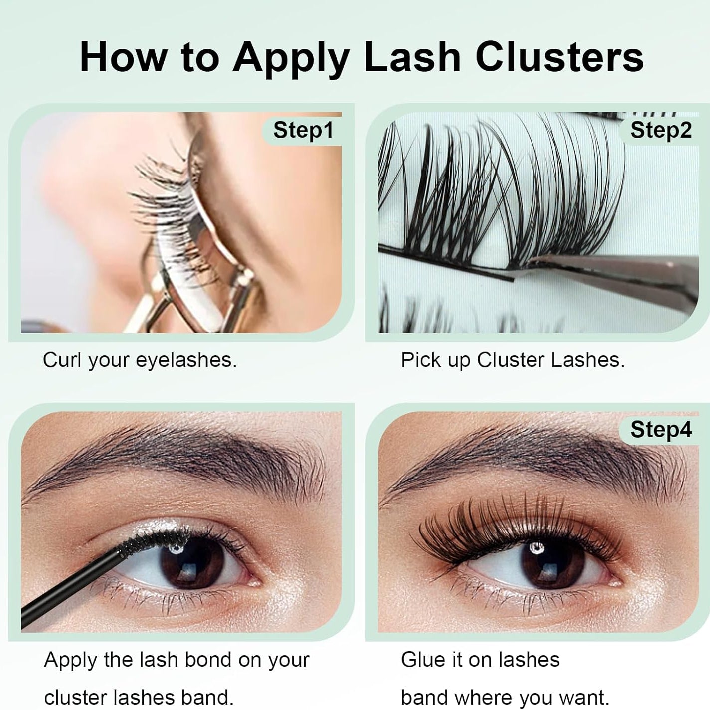 EMEDA 72pcs DL-Series Lash Clusters D-Curl | DIY Lashes