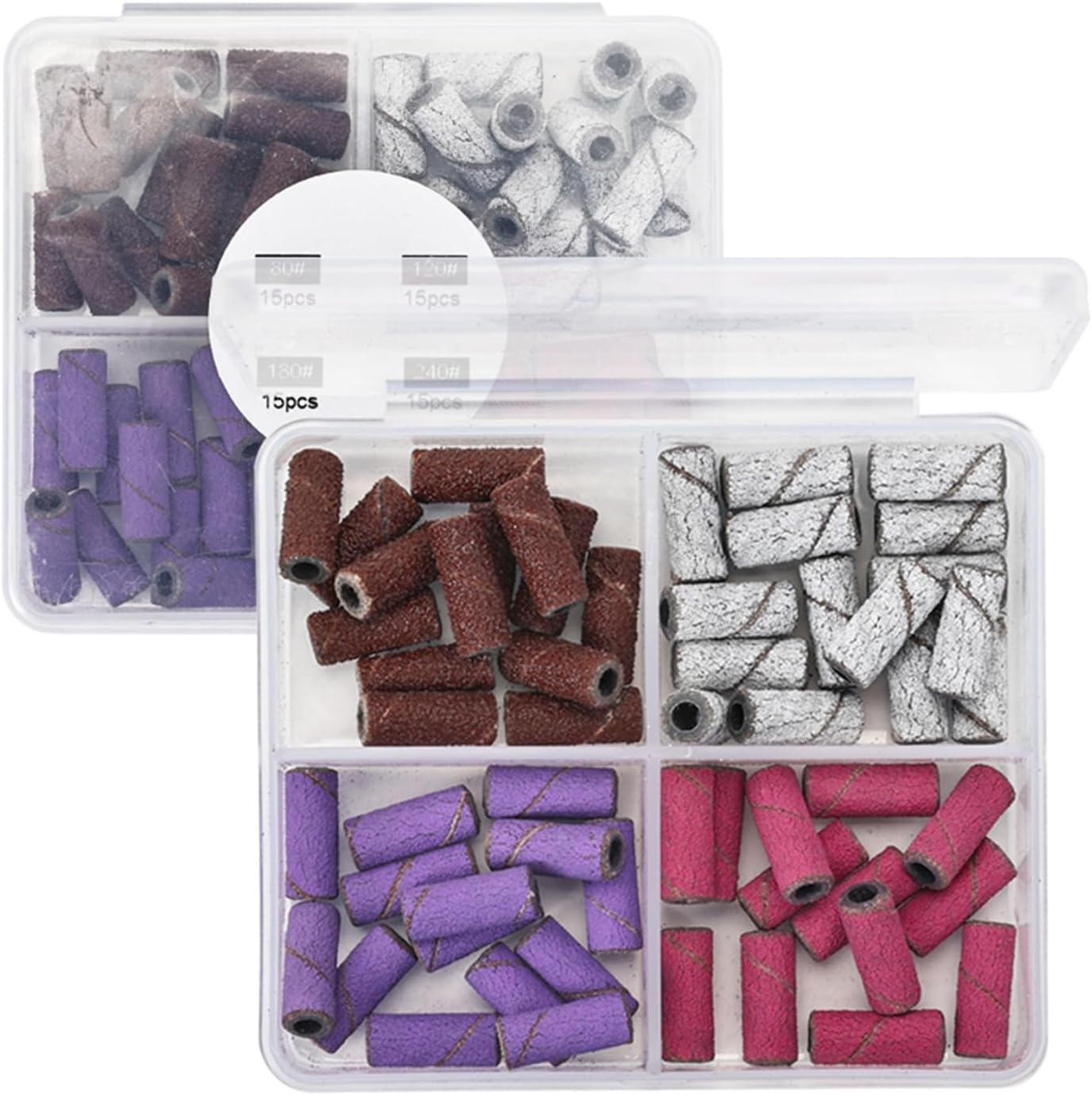 Nail Drill Sanding Bands Kit | 60 PCS + Mandrel