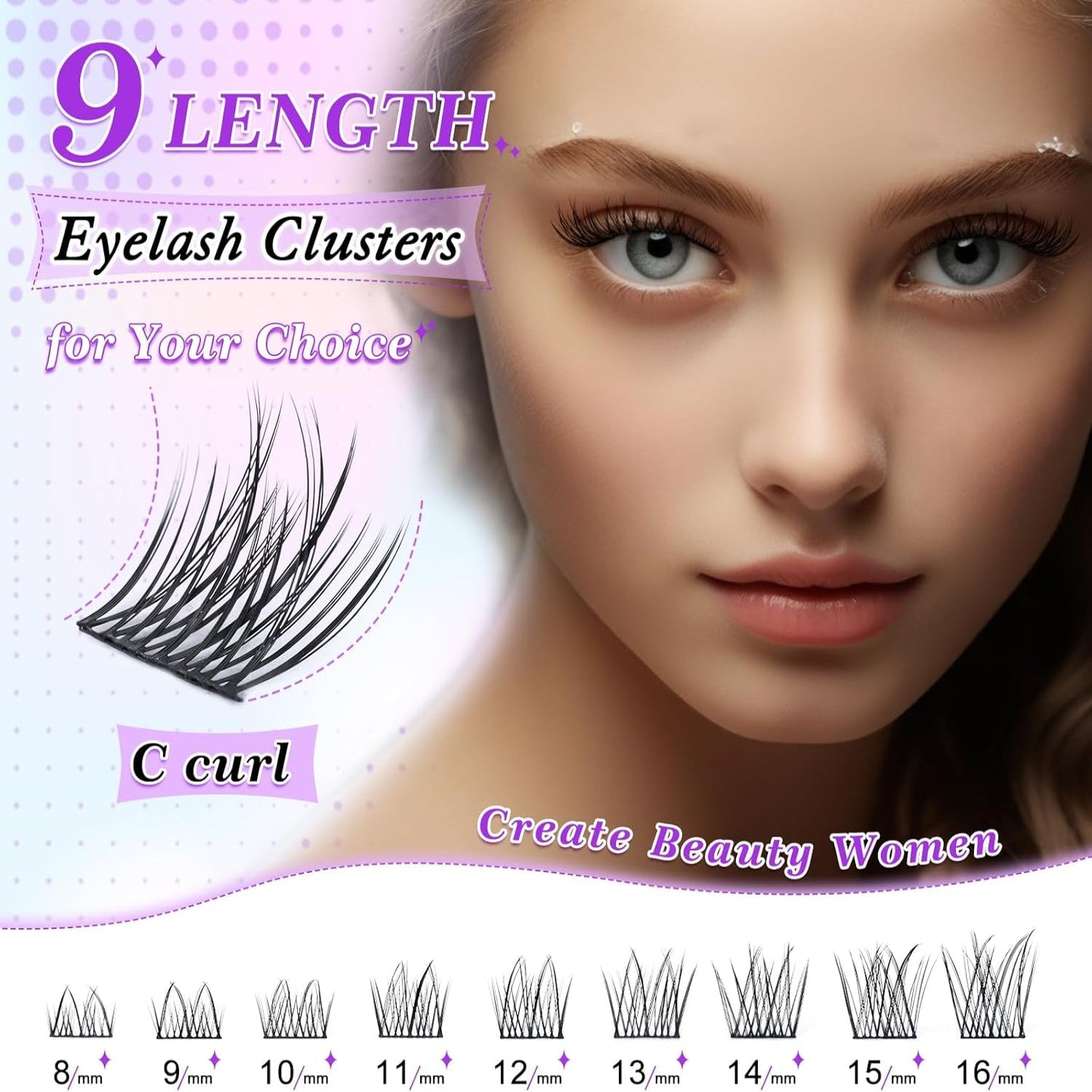 LZM Lash Cluster Extension Kit | 96 pcs