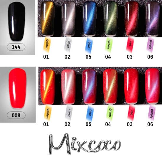 Mixcoco Vernis Semi-Permanent 15ml | Cat Eye Top Coat 02