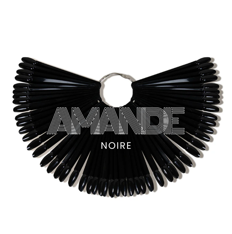 Nail Swatch Sticks | Round Head | Black | 50 tips