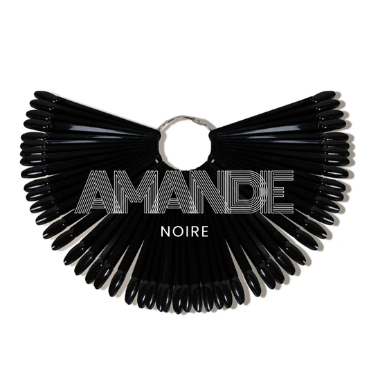 Nail Swatch Sticks | Round Head | Black | 50 tips