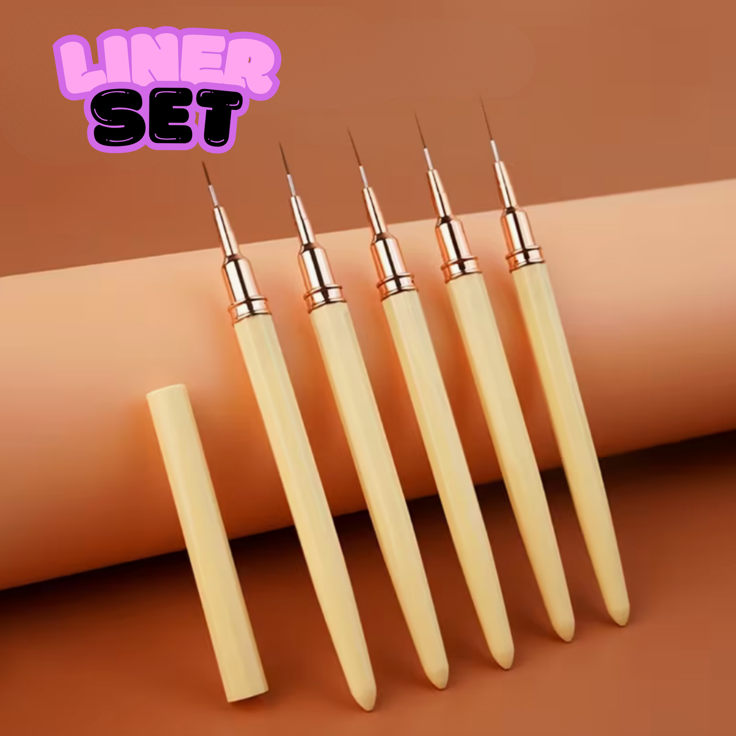 Nail Art Liner Brush Set | 5 Pieces