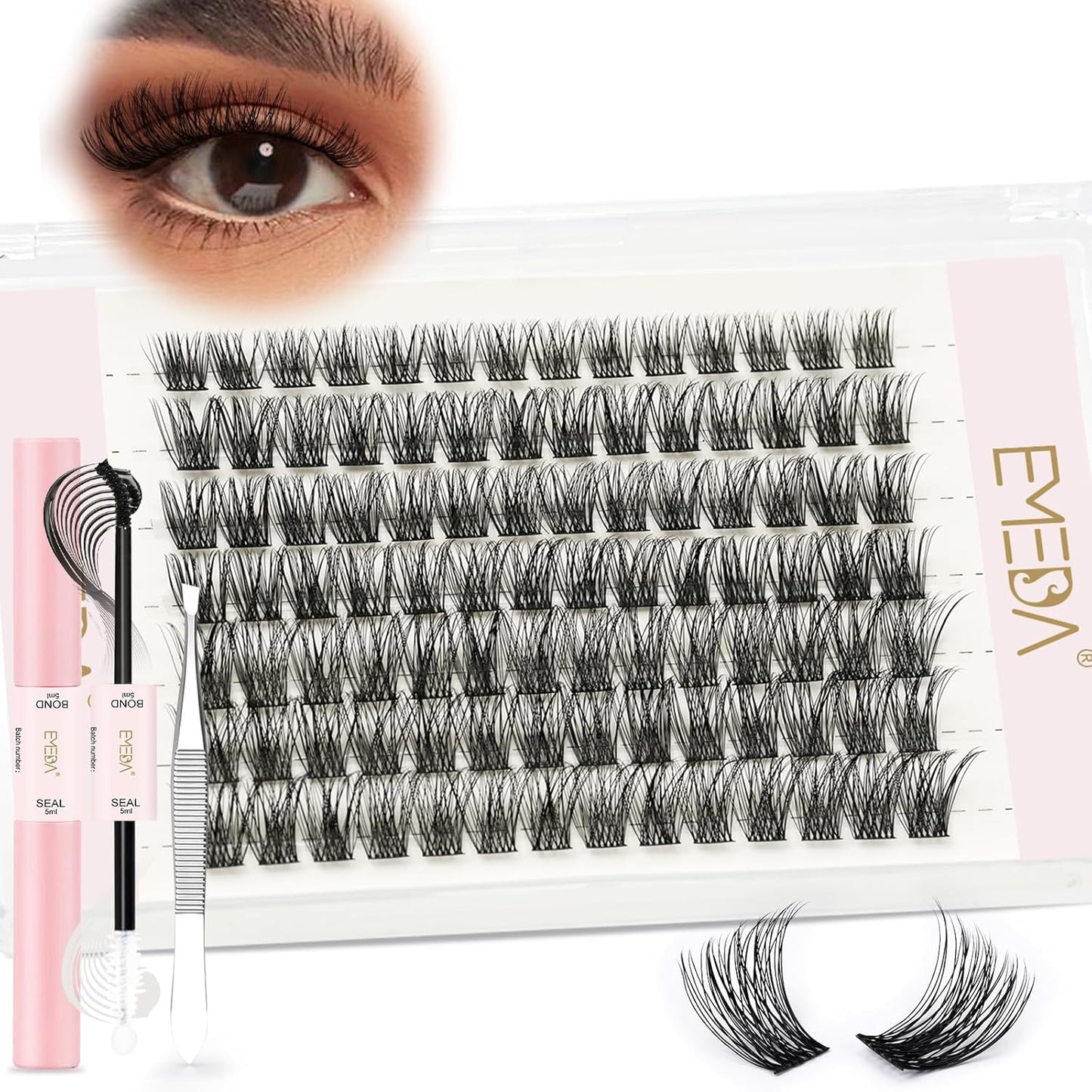 Fluffy Cluster Lashes kit (EME133 mix)