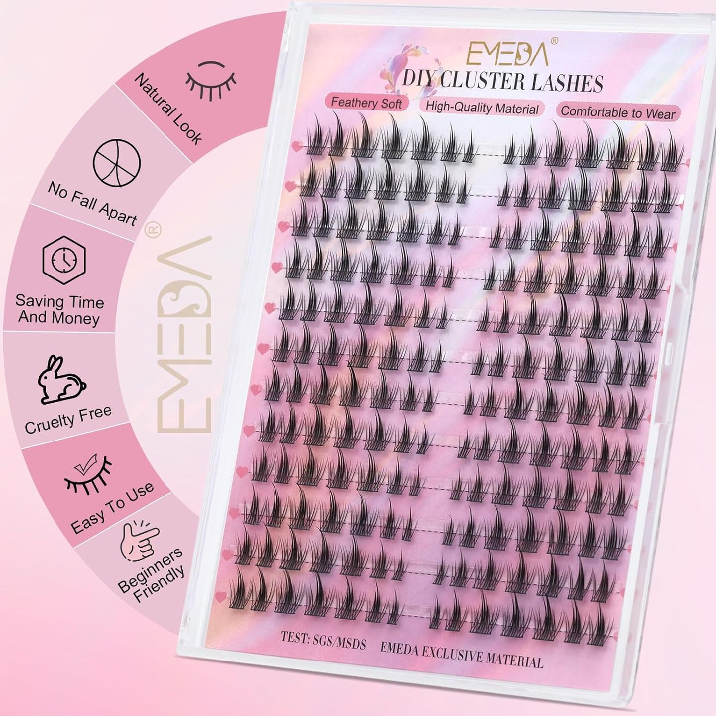 EMEDA Manga Lash Clusters Mix (Moonlight) Kit | 10-13mm