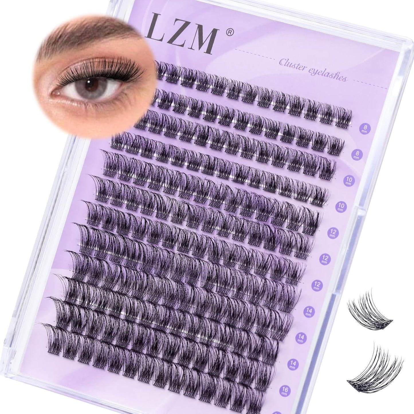 168Pcs LZM Lash Clusters Individual Eyelashes | SNR013-C-MIX