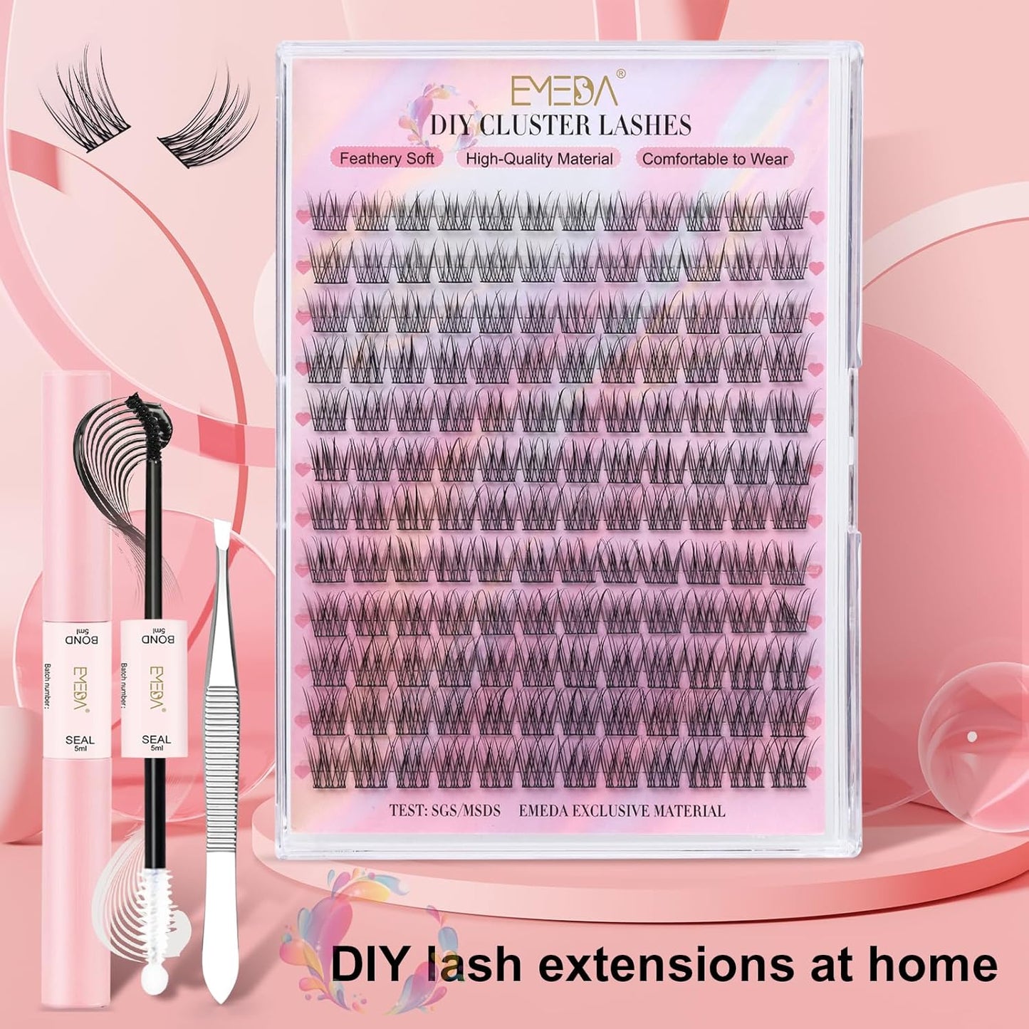 Fishtail Cluster Lashes Kit (EME134 mix) | 10-13mm
