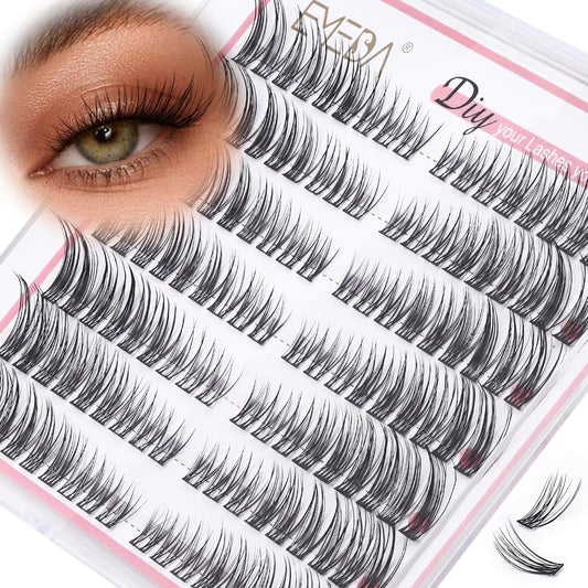 Cat Eye Look Cluster Lashes Kit | C Curl | Mix 7-15mm
