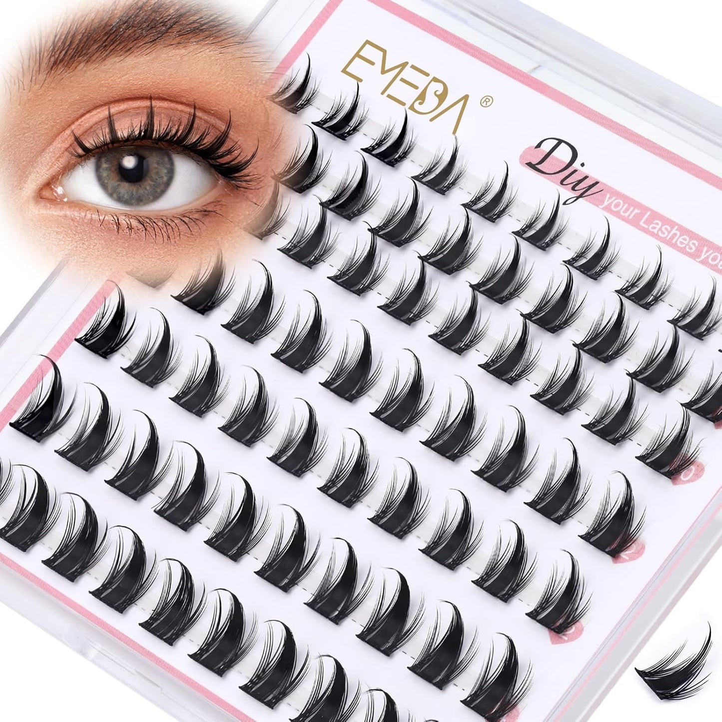 Anime Lashes D Curl Lash Clusters | D Curl | Mix 8-14mm