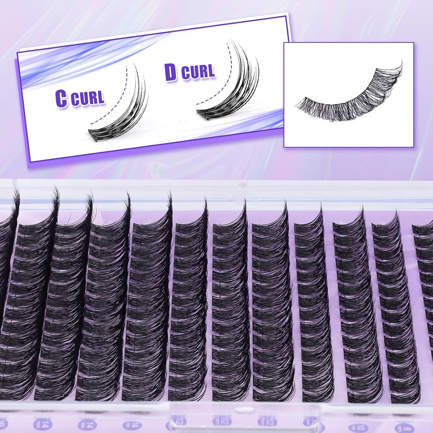 168Pcs LZM Lash Clusters Individual Eyelashes | SNR013-C-MIX