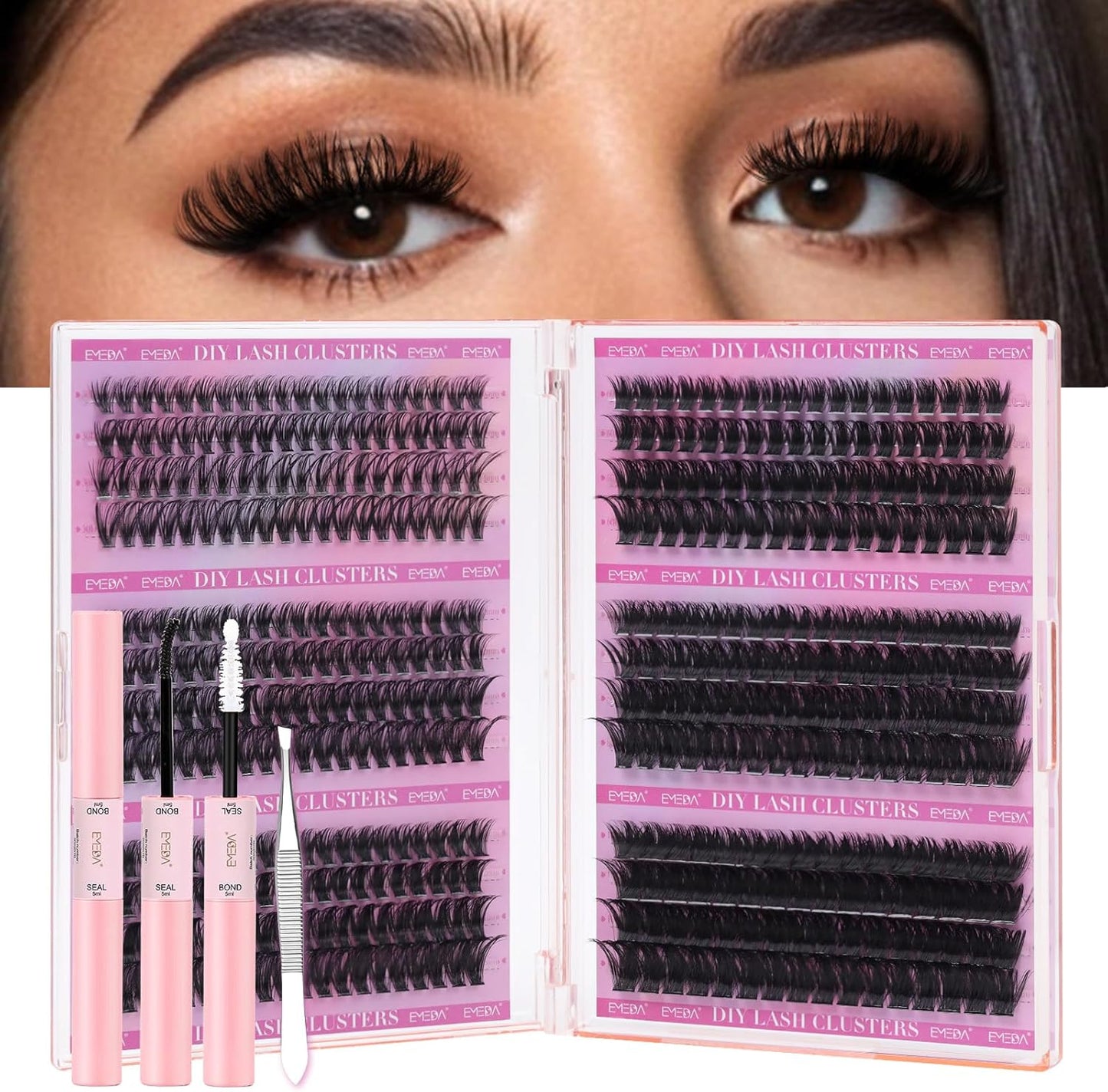Kit DIY Lash Cluster EME30D-100D | D Curl | 10-16mm