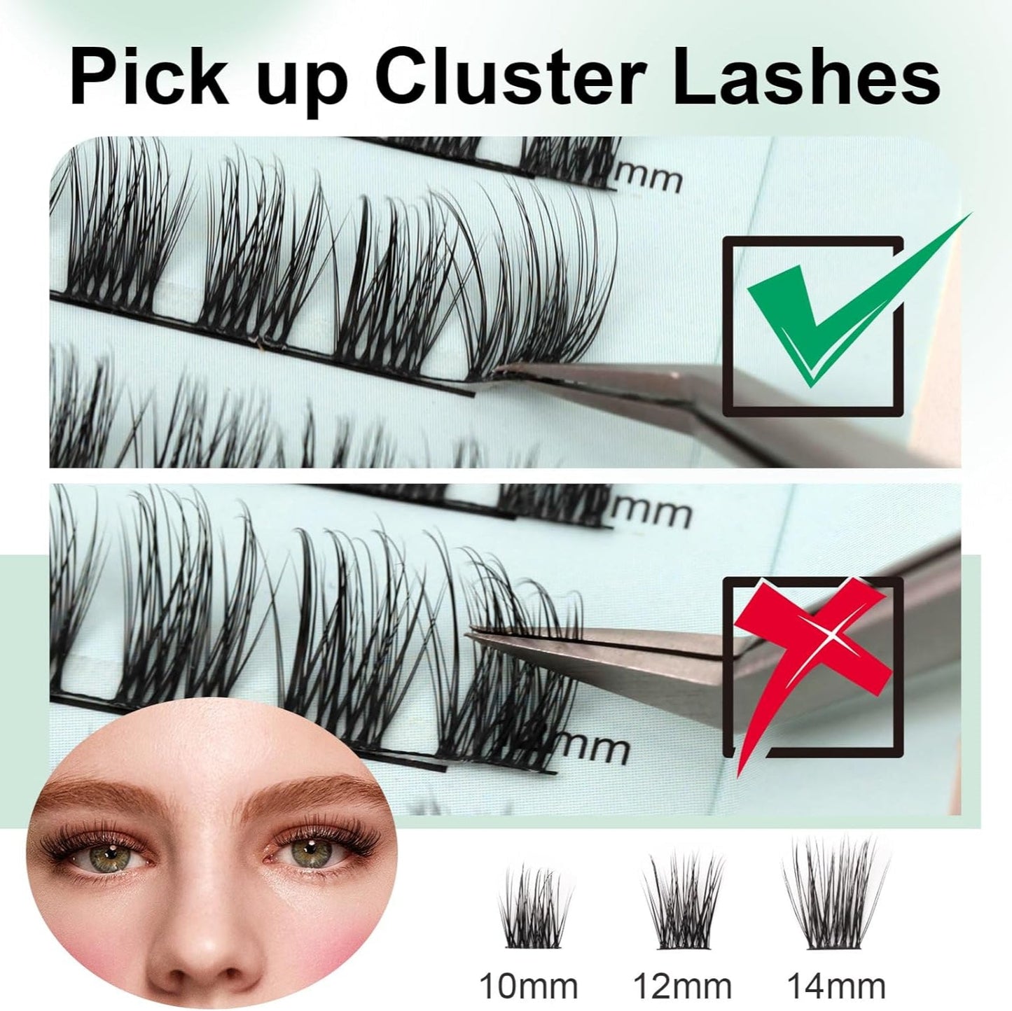 EMEDA 72pcs DL-Series Lash Clusters D-Curl | DIY Lashes