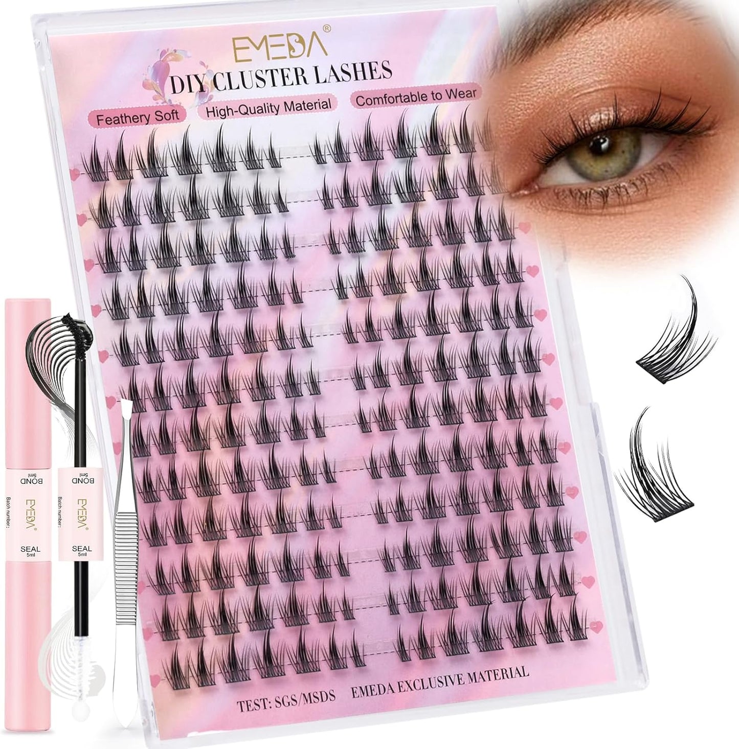 EMEDA Manga Lash Clusters Mix (Moonlight) Kit | 10-13mm