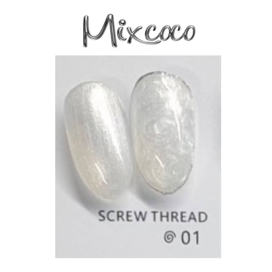 Mixcoco Soak-Off Gel Polish 15ml | Screw Thread 01