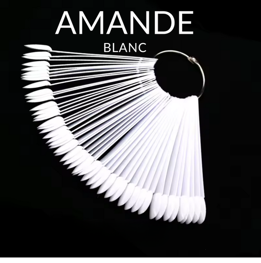 Nail Swatch Sticks | Round Head | White | 50 tips