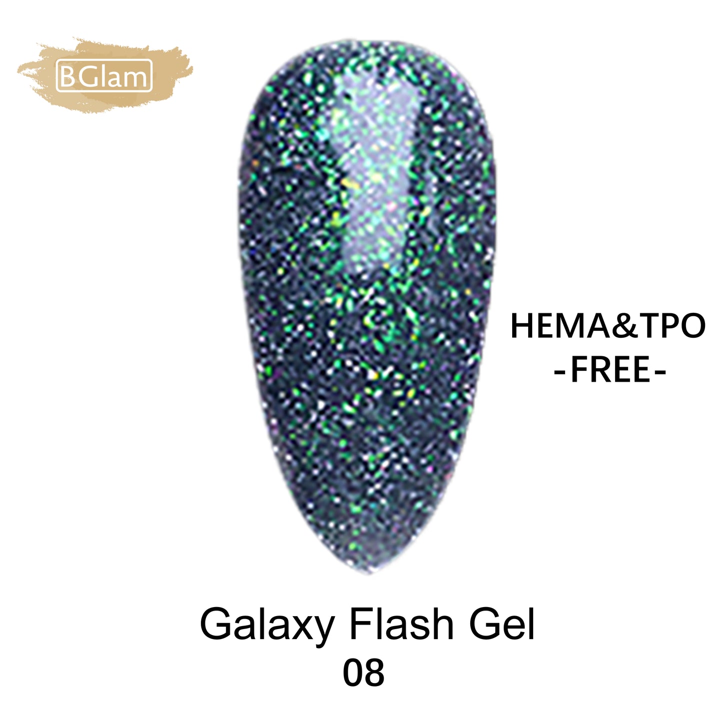 BGLAM Gel polish 15ml | Glitter | Flash Effect 8