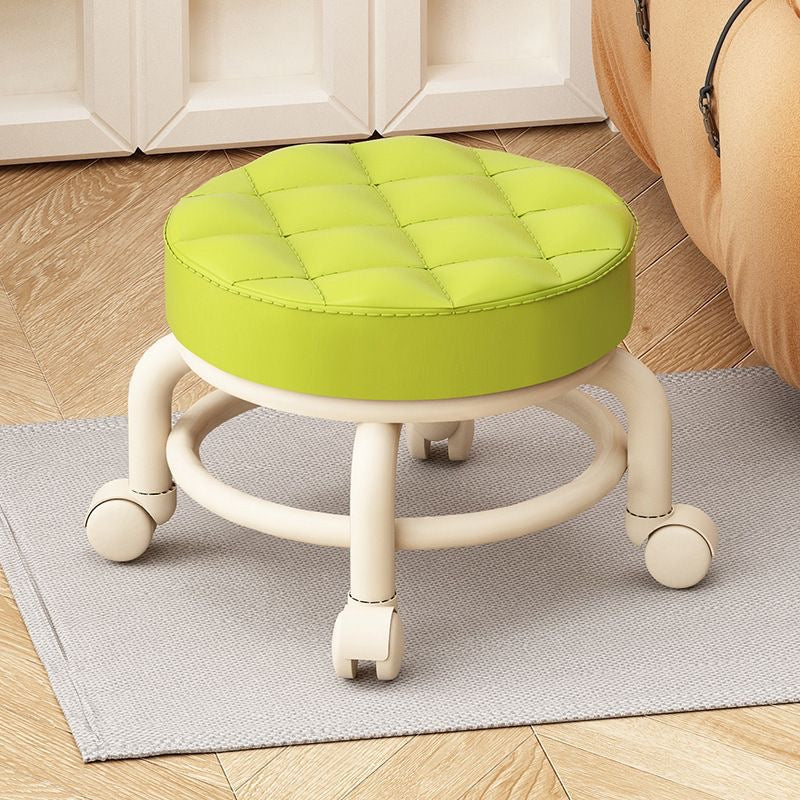 Tabouret Roulant en Cuir PU Luxe | Idéal pour Spas & Salons de Beauté (30cm x 28cm)