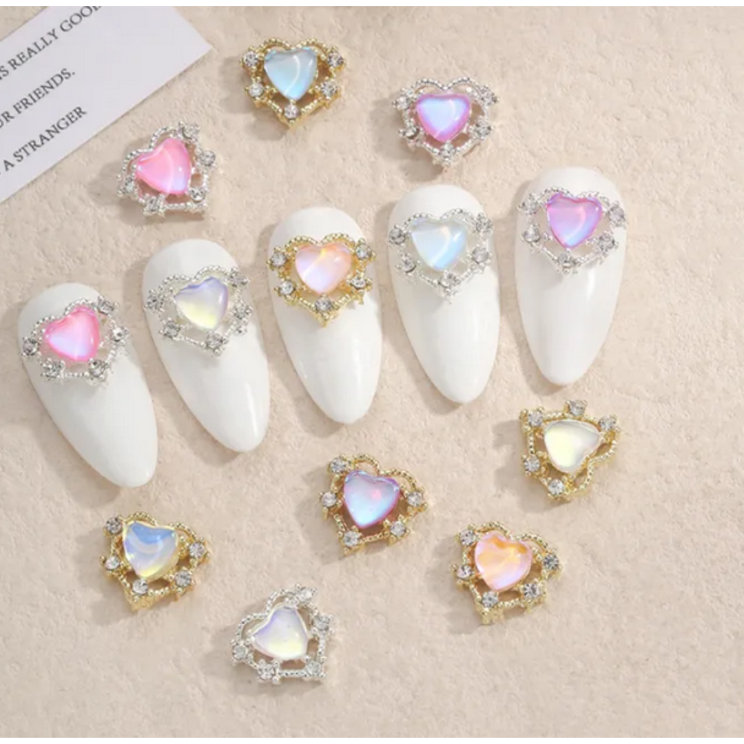 3D Nail Art Jewelry | Heart Set | 12