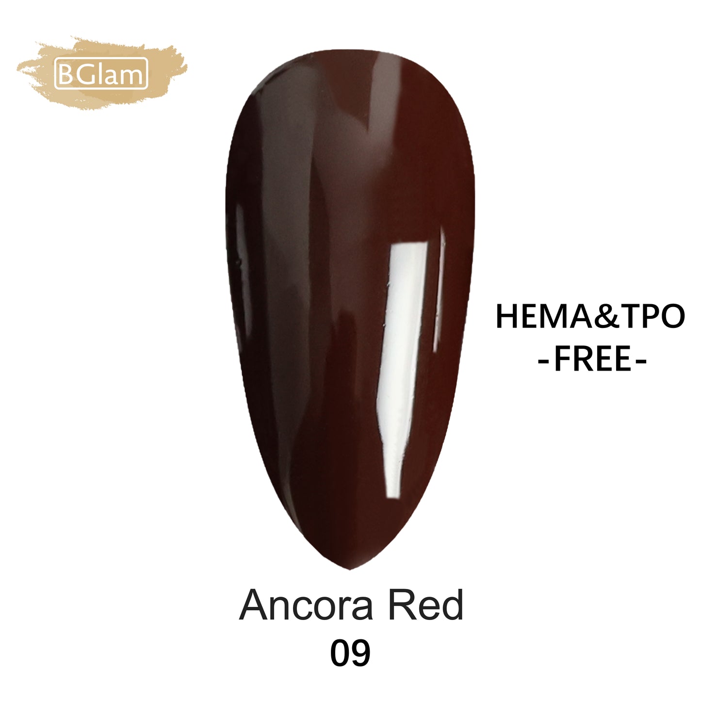 BGLAM Gel polish 15ml | Rouge Ancora 09