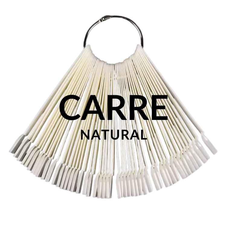 Nail Swatch Sticks | Square | Natural | 50 tips