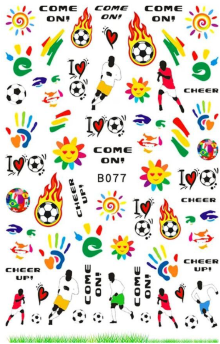 Nail Art Sticker | Football | B077