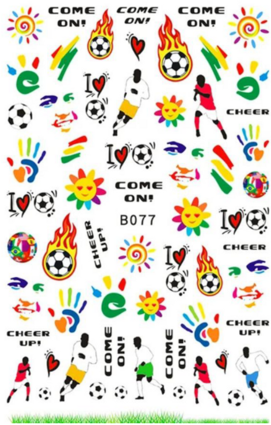 Nail Art Sticker | Football | B077