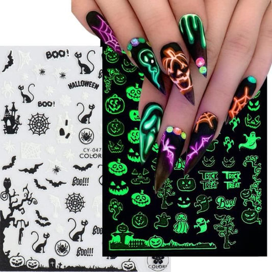 Nail Art Sticker | Fluorescent Halloween | CY047