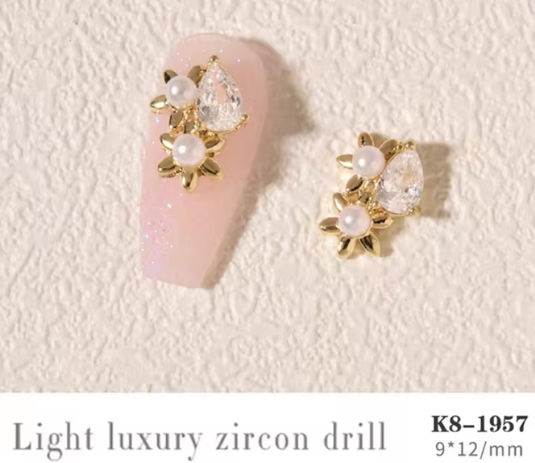 3D Nail Fashion Jewelry | K8-1953 to K8-1968 | Sold by the piece