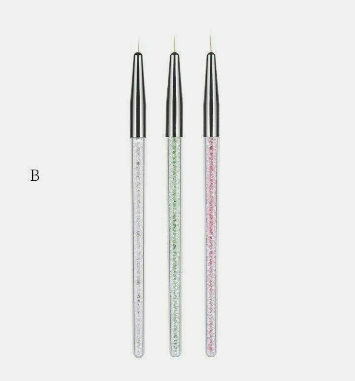 Nail Art Liner Brush Set | 3 Pieces | Color A, B, C