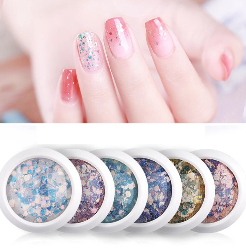 Paillettes Nail Art Decorations (8 pièces)