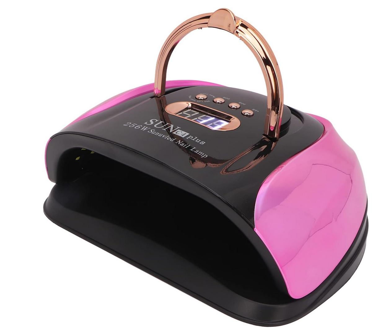 Lampe UV LED pour ongles Sun C4 Plus | Noir et rose | 57 LED | 256 W