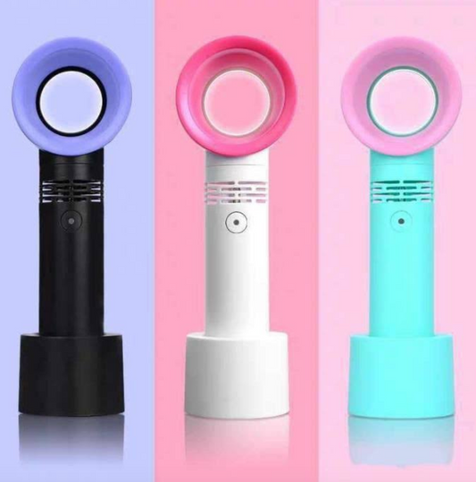 Zero 9 Mini Portable Bladeless Handheld Fan - Lash Extension Dryer Fan (USB Rechargeable) in 3 Colors