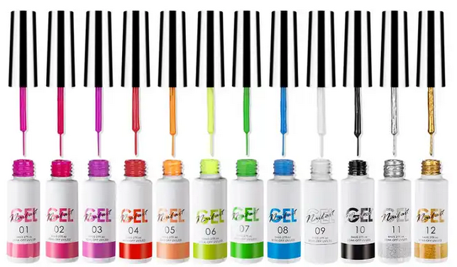 Gel Nail Art 12 Couleurs