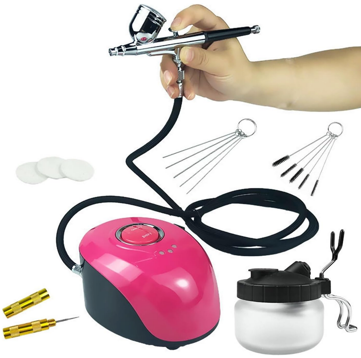 Tattoo Makeup Nail Painting Spray Art Gun Kit for Makeup, Body Painting, Temporary Tattoos