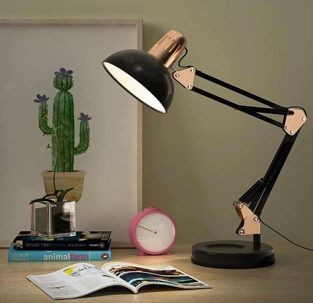 Flexible Swinging Arm Table Lamp (bulb not included)