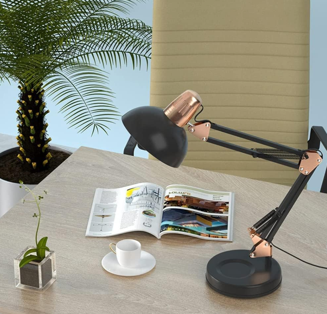 Flexible Swinging Arm Table Lamp (bulb not included)