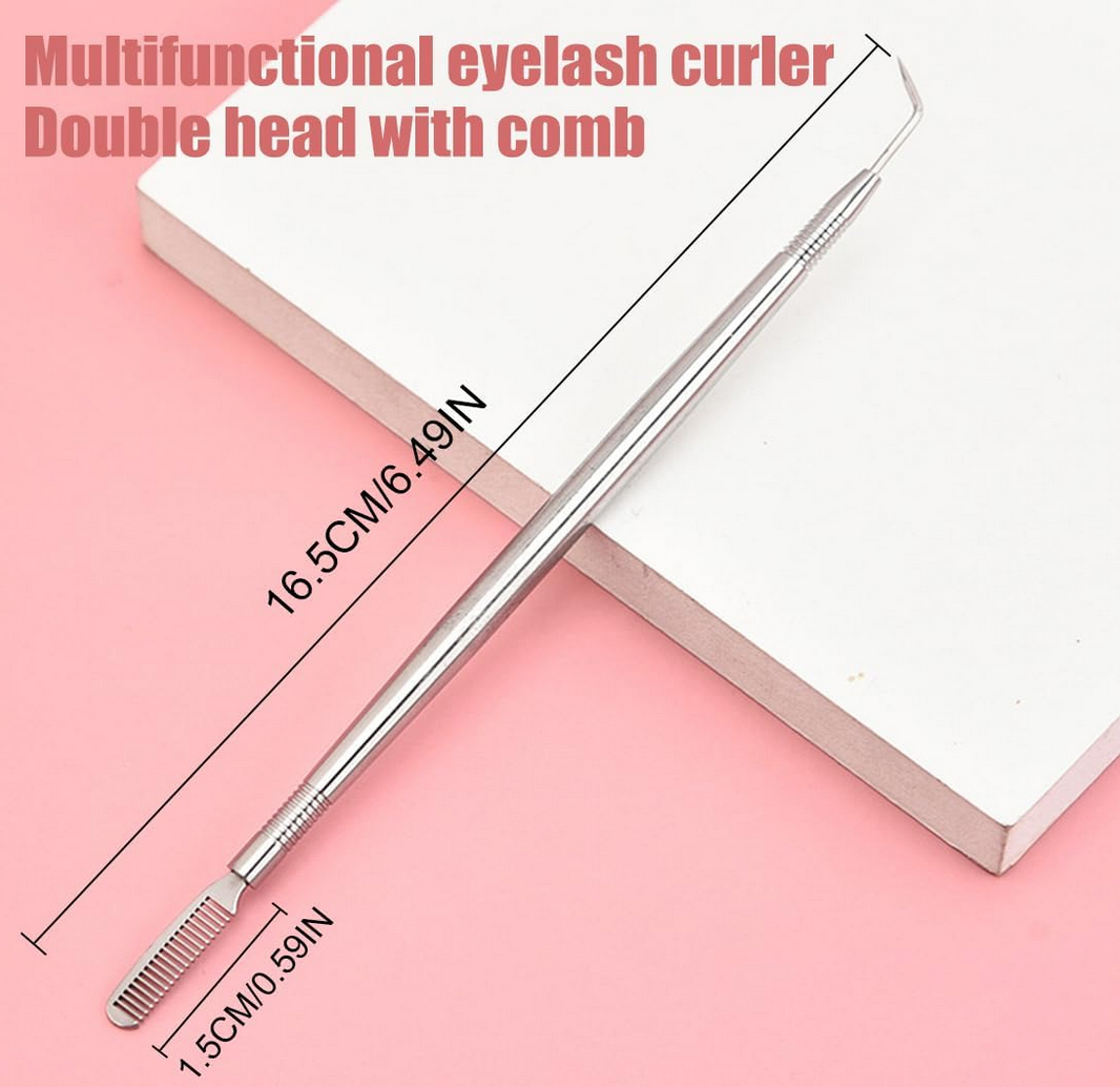 Multifunctional Eyelash Curler Double Head with Comb