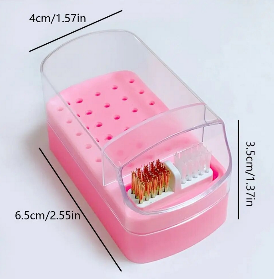 Boîte de rangement pour forets à ongles