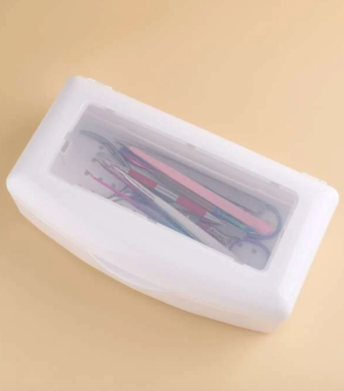 White Nail Tool Sterilizer Box