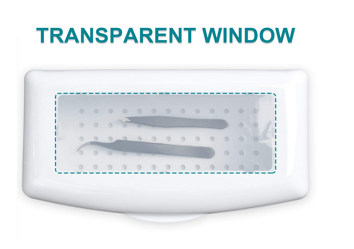 Boîte de Stérilisation Blanche pour Outils à Ongles