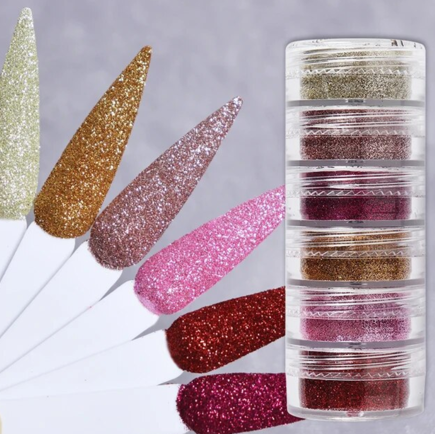 Ultra Fine Glitter Powder (6pieces)