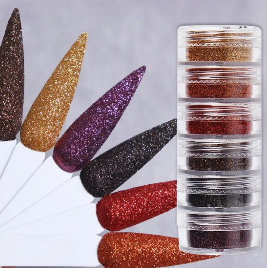 Ultra Fine Glitter Powder (6pieces)