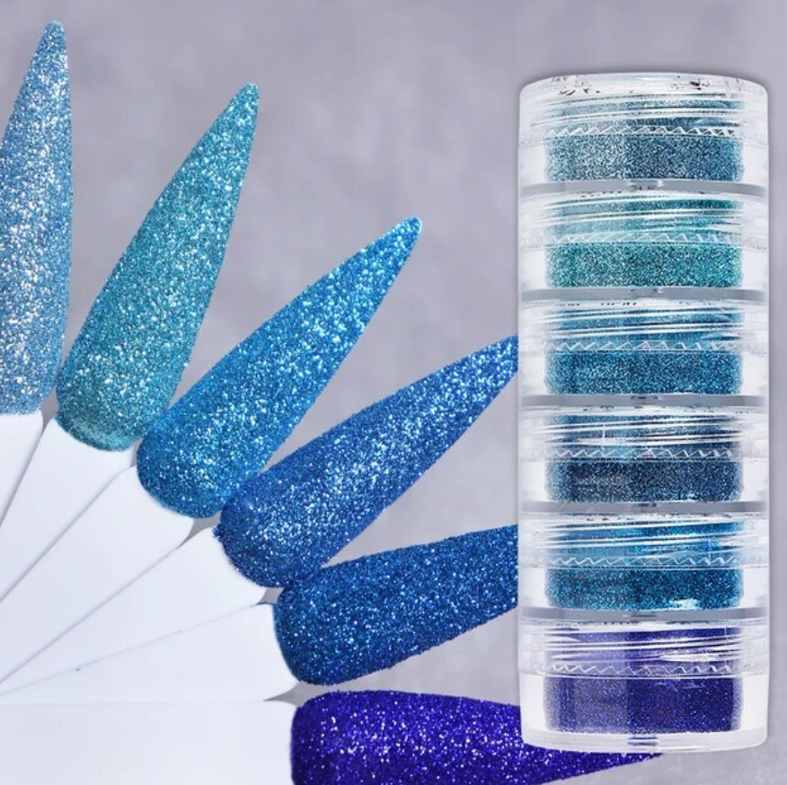 Ultra Fine Glitter Powder (6pieces)