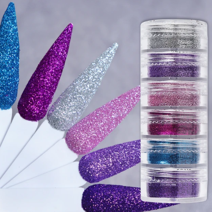 Ultra Fine Glitter Powder (6pieces)