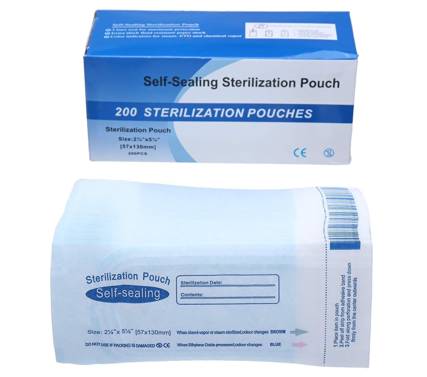 Sterilization Pouches (200pcs/box) 57x130mm