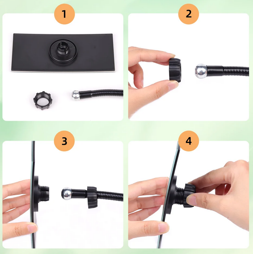 Clip-On Mirror Black 360° for Eyelash