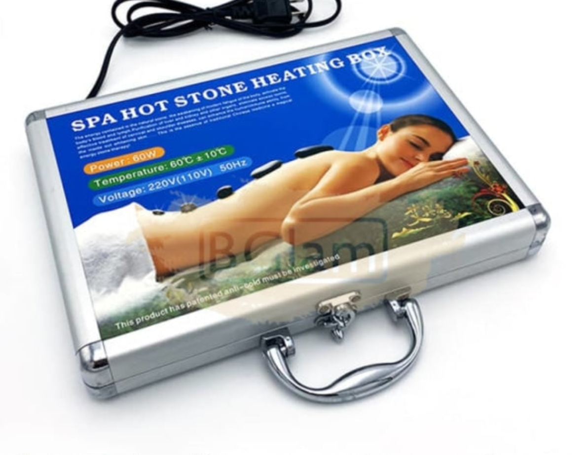 Hot Stones for Massage (16 pcs) | in Aluminum Case