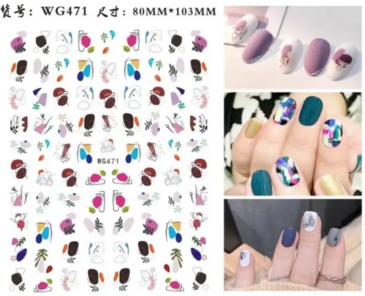 Autocollants pour ongles | WG471