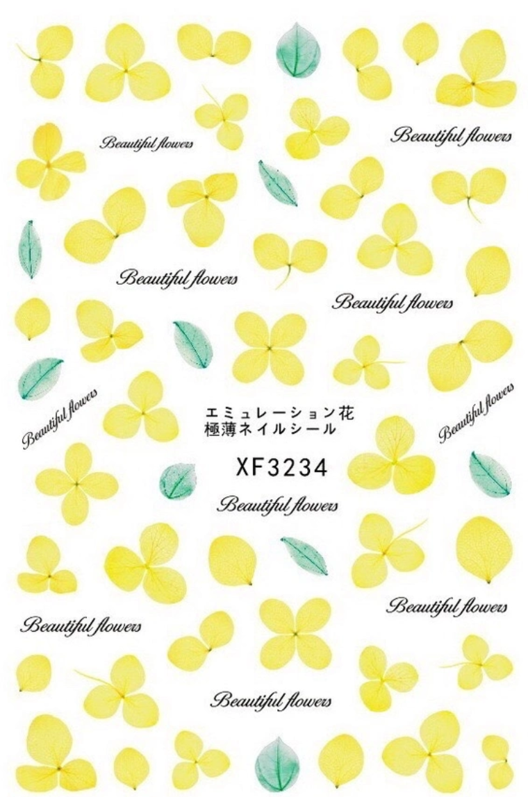 Nail Stickers | Flower | XF3234