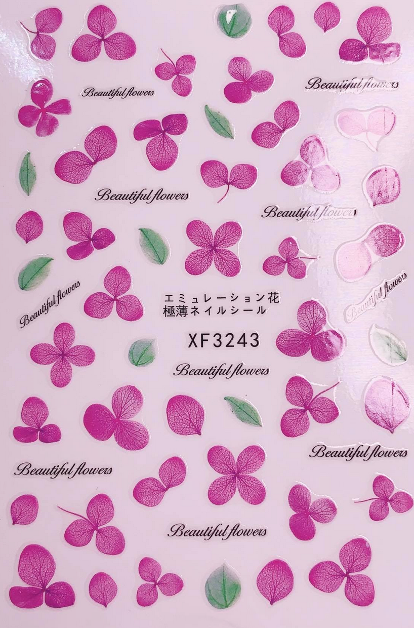 Nail Stickers | Flower | XF3243